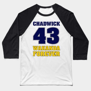 Best Player Chadwick 43 Wakanda Forever Baseball T-Shirt